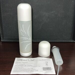 PAMPERED CHEF Kitchen Spritzer (Used) and Replacement Sprayer NEW